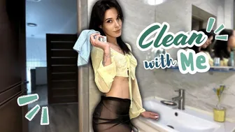 TRANSPARENT CLEANING SHROUD: Ella’s Veil Between Worlds in the Bathroom