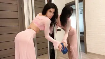 TRANSPARENT CLEANING DUET: Ella’s Sheer Mirror Reflection #9