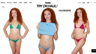 triangl bikini try on haul!