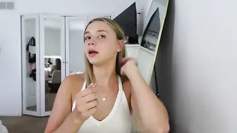 Get Ready With Me To The Pool~ make-up, outfit, hair #9