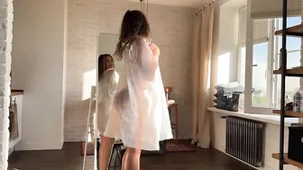 Rainy Day Glow: Ultimate White Raincoat Style  #9