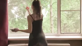 Transparent Cleaning with me (a bit) | Cleaning windows | Transparent Clean Home 2025 #4