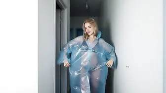 Ritori Transparent Raincoat Try-On | Stylish Outerwear in 4K #10