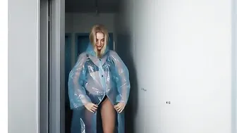 Ritori Transparent Raincoat Try-On | Stylish Outerwear in 4K #5