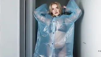 Ritori Transparent Raincoat Try-On | Stylish Outerwear in 4K #6
