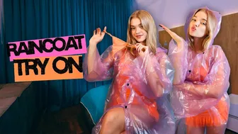 [4K USA] Purple Raincoat Try-On | Cool & Relaxed Mood