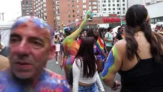 NYC PRIDE DAY BODY PAINTING