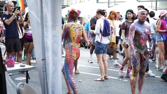 NYC PRIDE DAY BODY PAINTING #10