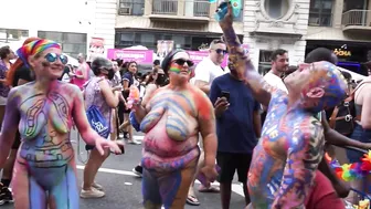 NYC PRIDE DAY BODY PAINTING #2