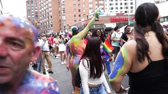 NYC PRIDE DAY BODY PAINTING #5