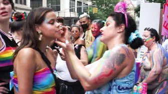 NYC PRIDE DAY BODY PAINTING #6