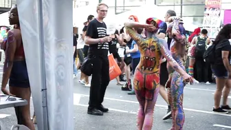 NYC PRIDE DAY BODY PAINTING #9