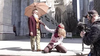 GIRL IN WHITE and UMBRELLA GUY #7