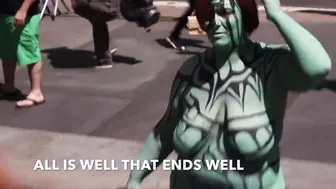 BODY PAINTING by ANDY GOLUB. NYPD trouble for Andy. #10