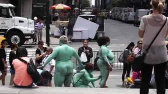 BODY PAINTING by ANDY GOLUB. NYPD trouble for Andy. #3