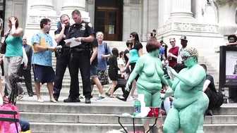 BODY PAINTING by ANDY GOLUB. NYPD trouble for Andy. #8