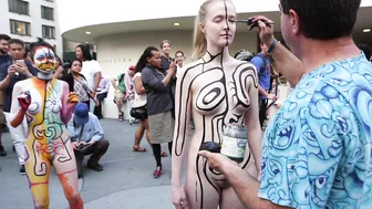 BODY PAINTING with ANDY GOLUB at the GUGG #9