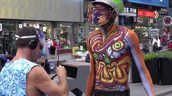 INTRICATE BODY PAINTING BY ANDY #1