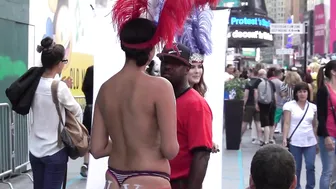 NAKED CHICKS TIMES SQUARE (revised covid-19 edition) #3