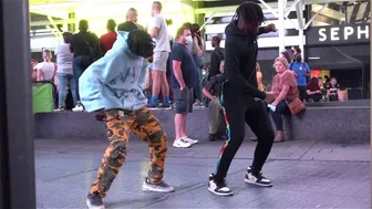 DANCING AT TIMES SQUARE