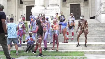 BODY PAINTING NYC 2020 : THE WALK TO THE NYC LIBRARY #10