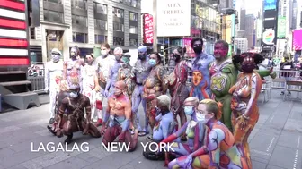 BODY PAINTING NYC 2020 : THE WALK TO THE NYC LIBRARY #2