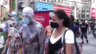 BODY PAINTING NYC 2020 : THE WALK TO THE NYC LIBRARY #5