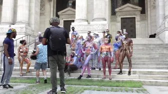 BODY PAINTED MODELS AT THE NYC PUBLIC LIBRARY #6