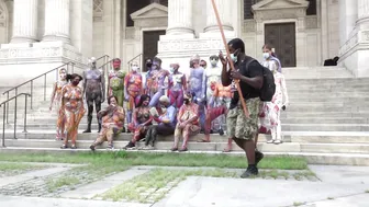 BODY PAINTED MODELS AT THE NYC PUBLIC LIBRARY #8