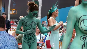 Body Painting and Ms Lady Liberty #1