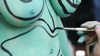 Times Square Body Painting #-1 #6