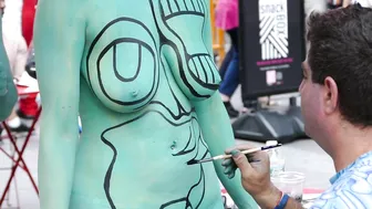 Times Square Body Painting #-1 #8