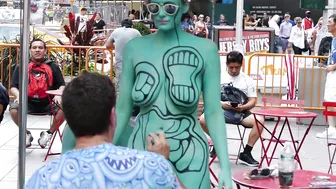 Times Square Body Painting #-2 #4