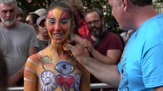 NAKED BODY PAINTING : NYMPHET