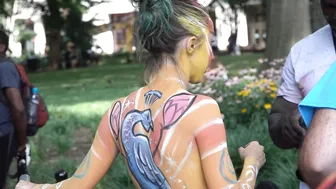 NAKED BODY PAINTING : NYMPHET #5