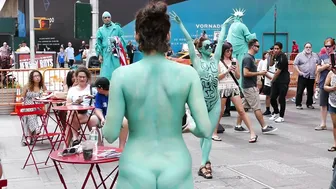 Times Square Body Painting #-3 #4