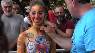 NAKED BODY PAINTING 2017 (# 4) #HCAconnect, #andygolub