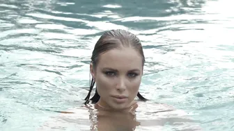 Hot girl by the pool filmed in slow motion for Pinkkiss Bali trip #10