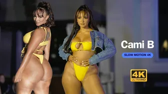 Camila Bernal in Bikini SLOW MOTION 4k | Art Basel Miami /Fusion Fashion Events 2023 #1