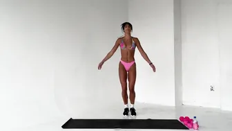 Get Sweaty with Mikaila's High-Intensity Tabata Workout in Bikini №2 #7