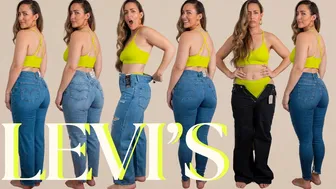 Is Levi's DENIM Curvy Girl Approved?! | Finding Jeans for a Small Waist and Big ???? | Midsize 8-10