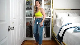 Is Levi's DENIM Curvy Girl Approved?! | Finding Jeans for a Small Waist and Big ♥️♥️ | Midsize 8-10 #4