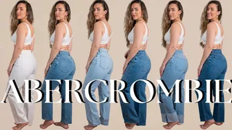 ♥️♥️♥️♥️♥️♥️ WHAT A DISASTER w/ @abercrombie Curve Love Line Denim Try On | Midsize Curvy Size 8-10 #1