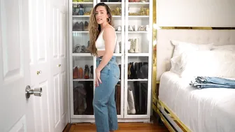 ♥️♥️♥️♥️♥️♥️ WHAT A DISASTER w/ @abercrombie Curve Love Line Denim Try On | Midsize Curvy Size 8-10 #5