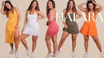 Stretchy Midsize Curvy Dresses Try On Haul w/ Halara [+ 15% OFF w/ code Meridethm15]