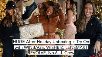 HUGE After Holiday Unboxing + Try On [Winbags, Wishbiz, Lensmart, Revolve, J.Crew, No.6] #1