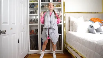 Size 8/10 Spring H&M Try-On Haul [ft. @sweetnightsleep Heated Wearable Blanket] #4