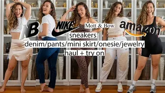 Size 8 Curvy Try On [Amazon + Nike + NewBalance + Mott+Bow]