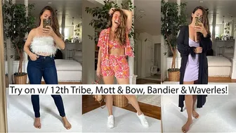 Size M Try-On w/ 12th Tribe, Mott & Bow, Bandier & Waverles!