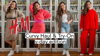 H&M V-Day Curvy Haul & Try On #1